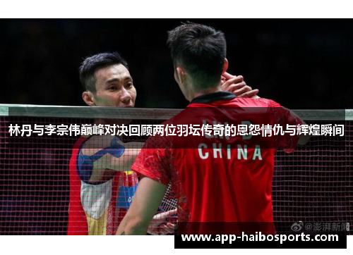 林丹与李宗伟巅峰对决回顾两位羽坛传奇的恩怨情仇与辉煌瞬间